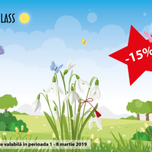 15% reducere între 1 și 8 martie 2020